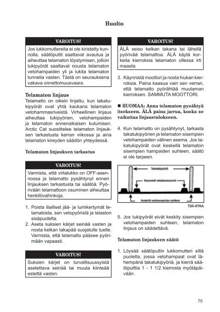 Lataa pdf-tiedosto - Arctic Cat