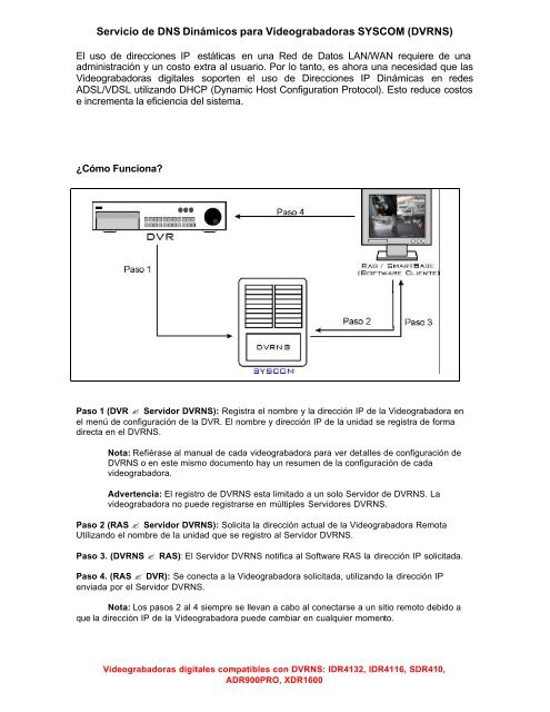 Servicio de DNS Dinamicos de SYSCOM