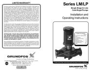 Grundfos LM/LP Series Installation & Operation Instructions