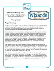 Wizards of Waverly Place A Disney Channel Original Series Study ...