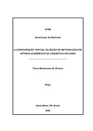 Análise de gênero da seção de metodologia em artigos acadêmicos ...