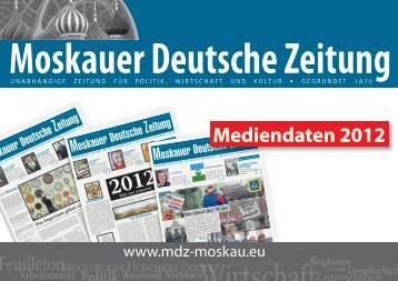 Moskauer Deutsche Zeitung - MDZ-Moskau