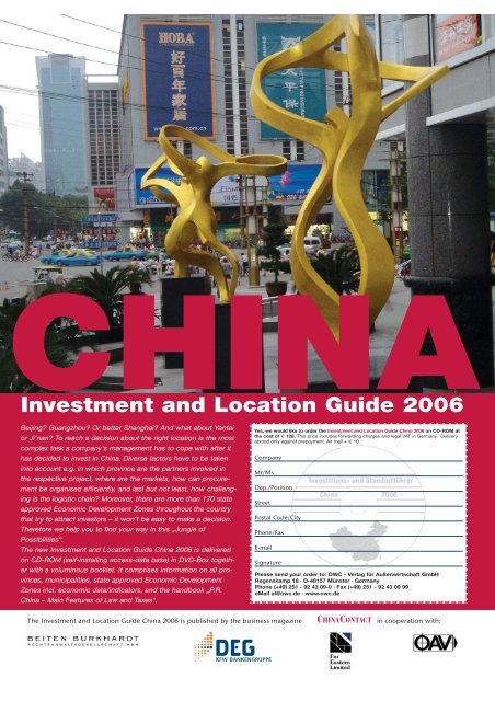 China Info - DAAD