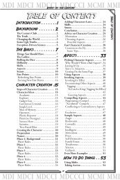 Table of Contents preview - Evil Hat Productions