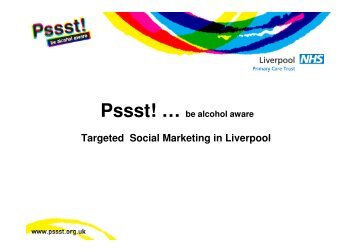 Targeted Social Marketing in Liverpool - National Social Marketing ...