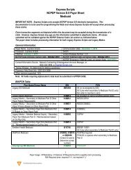 Express Scripts, Inc. NCPDP Version D.0 Payer Sheet Medicaid