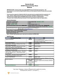 Express Scripts, Inc. NCPDP Version D.0 Payer Sheet WellPoint ...