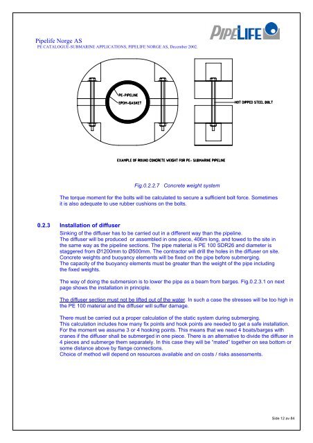 PE Pipe Technical Catalogue (PDF) - Pipelife Norge AS
