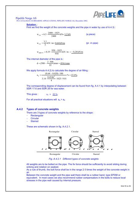 PE Pipe Technical Catalogue (PDF) - Pipelife Norge AS