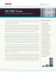 Ciena DN 7000 Series data sheet - VoxTechnologies