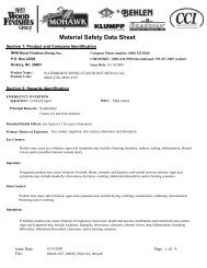 Material Safety Data Sheet - Mohawk Finishing Products