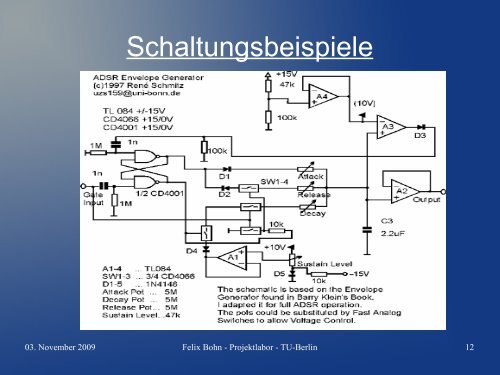 Referat - Projektlabor - TU Berlin