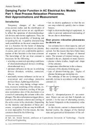 Damping factor function in AC electrical arc models. Part 1. Heat ...