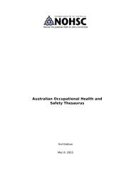 Australian OHS Thesaurus - Safe Work Australia