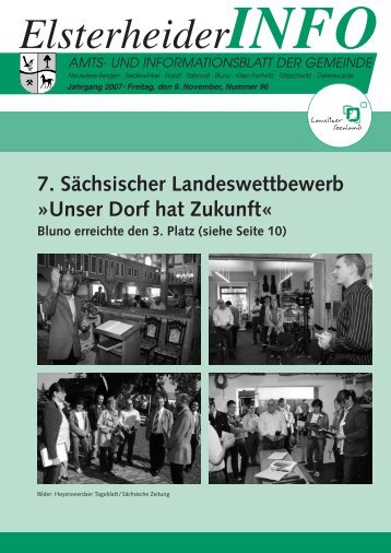 Unser Dorf hat Zukunft« Bluno erreichte den 3. Platz