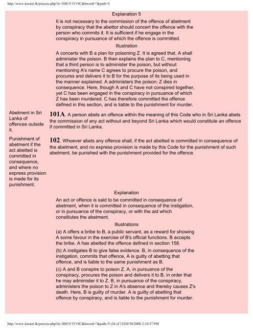 No 2 Penal Code - IDP SriLanka