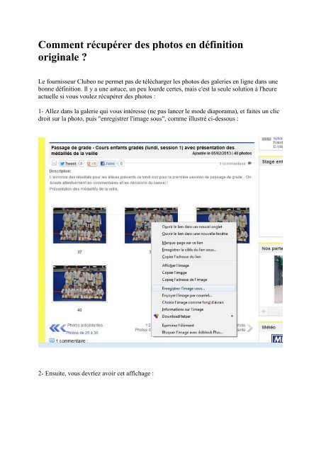 Comment rÃ©cupÃ©rer des photos en dÃ©finition originale ?