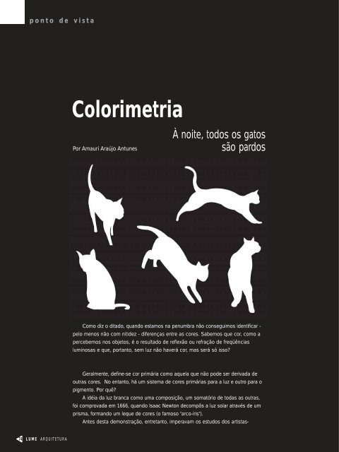 Colorimetria - Lume Arquitetura