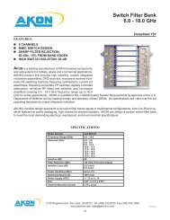 Switch Filter Bank 6.0 - 18.0 GHz - Akon, Inc.