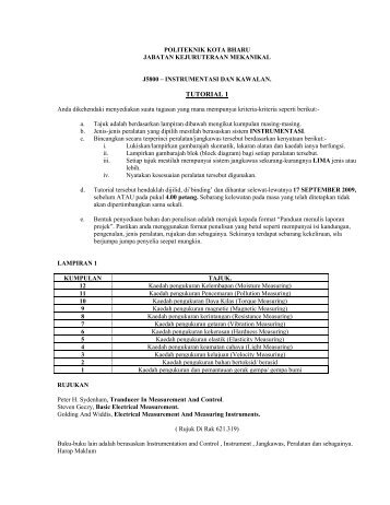 TUTORIAL 1 - Politeknik Kota Bharu