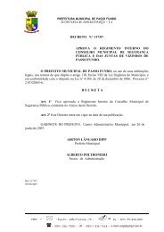 decreto n.Âº 117/07 aprova o regimento interno do conselho ...