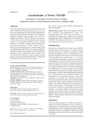 Lornoxicam: a Newer NSAID - IAPMR