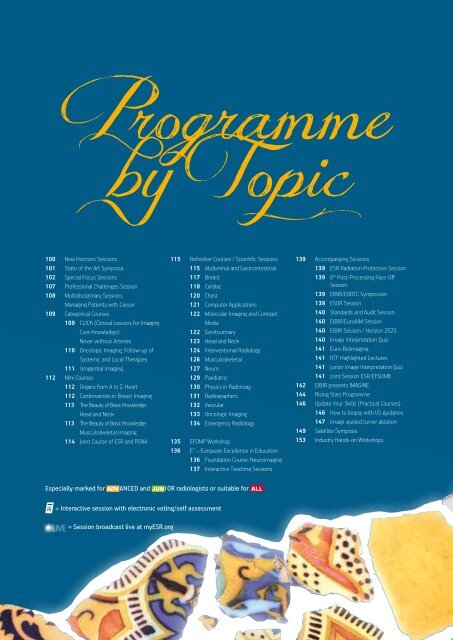 ECR 2013 â Final Programme - myESR.org