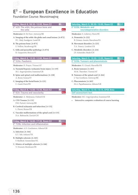 ECR 2013 â Final Programme - myESR.org