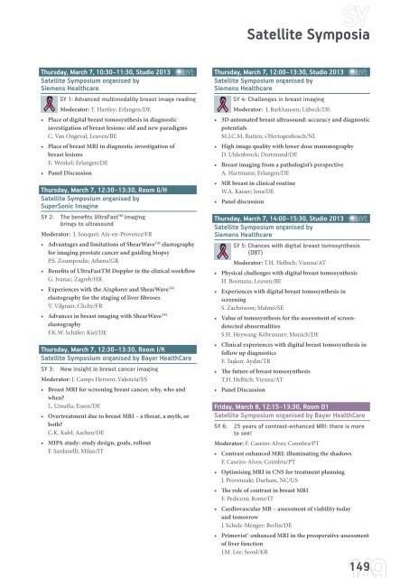 ECR 2013 â Final Programme - myESR.org