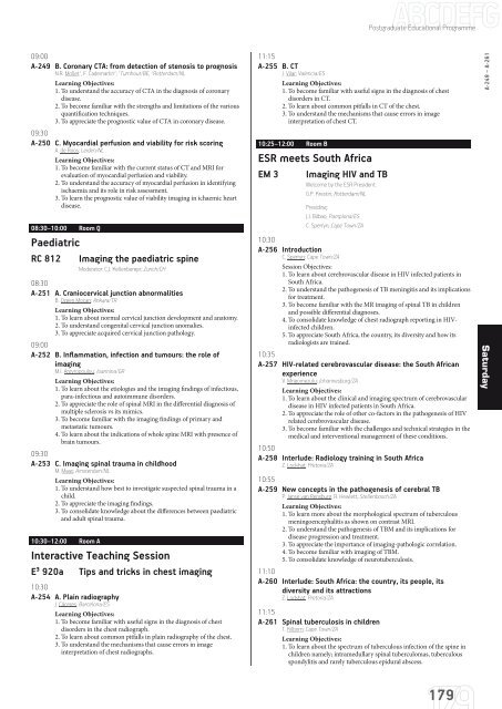 ECR 2013 â Final Programme - myESR.org