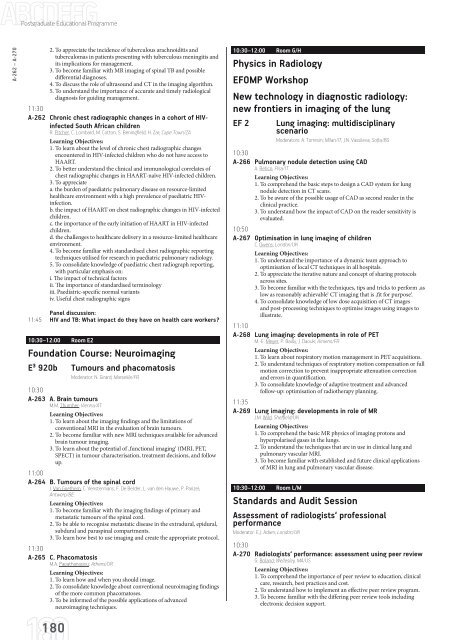 ECR 2013 â Final Programme - myESR.org