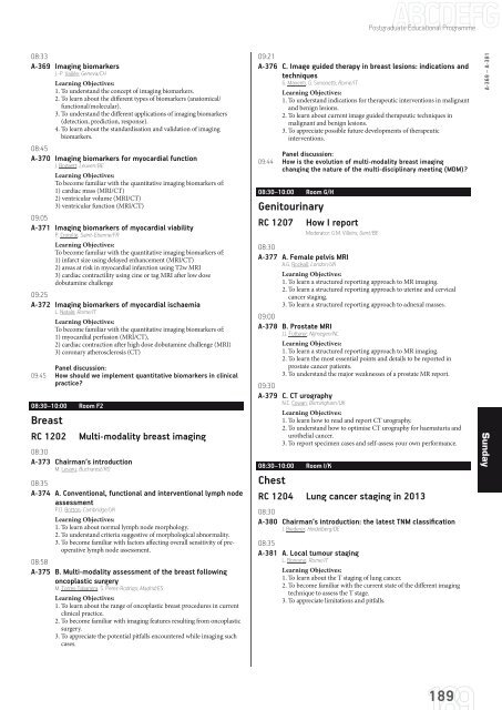 ECR 2013 â Final Programme - myESR.org