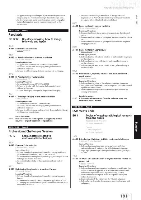 ECR 2013 â Final Programme - myESR.org