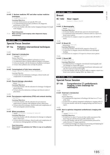 ECR 2013 â Final Programme - myESR.org