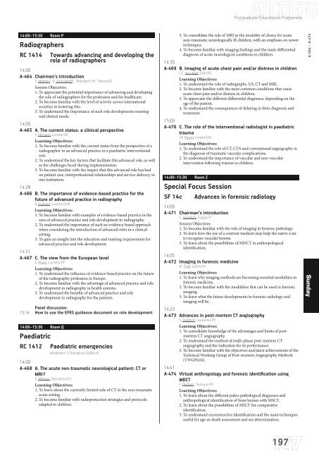 ECR 2013 â Final Programme - myESR.org