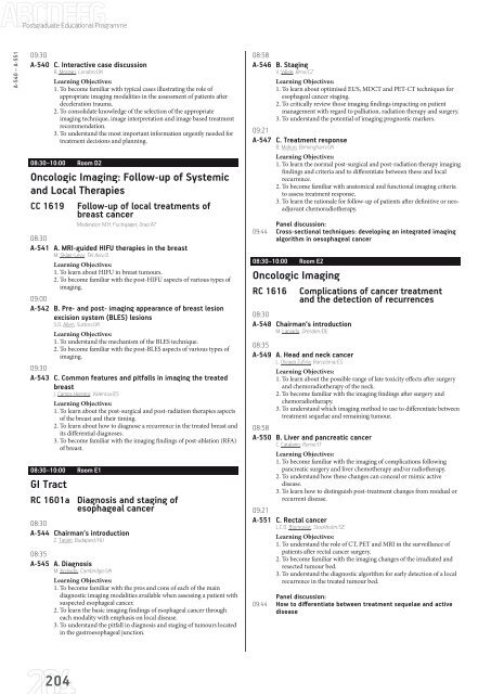 ECR 2013 â Final Programme - myESR.org