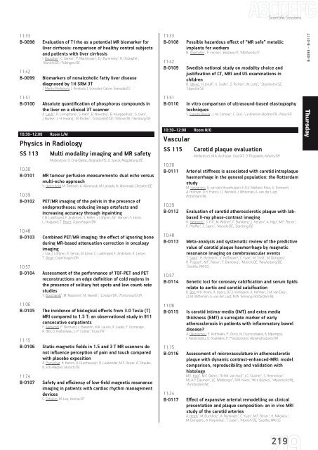 ECR 2013 â Final Programme - myESR.org