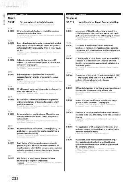 ECR 2013 â Final Programme - myESR.org