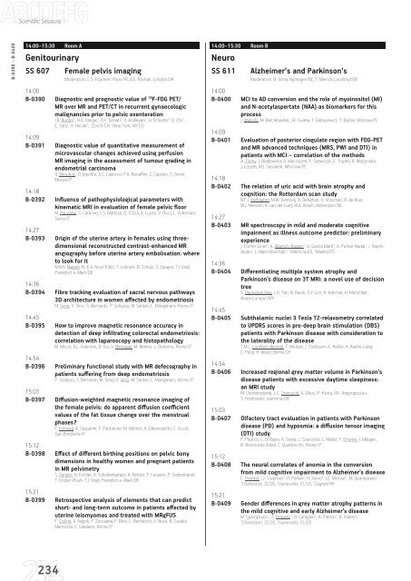 ECR 2013 â Final Programme - myESR.org