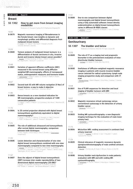 ECR 2013 â Final Programme - myESR.org