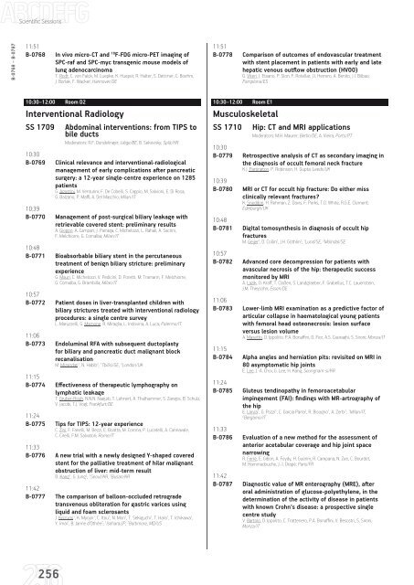 ECR 2013 â Final Programme - myESR.org