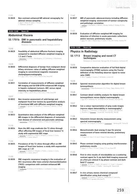 ECR 2013 â Final Programme - myESR.org