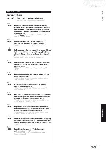 ECR 2013 â Final Programme - myESR.org