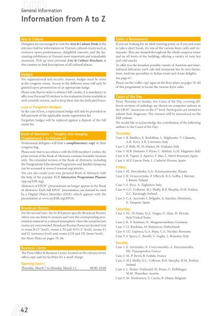 ECR 2013 â Final Programme - myESR.org