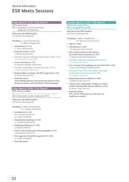 ECR 2013 â Final Programme - myESR.org