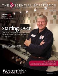Essential Experience Magazine - Western Technical College