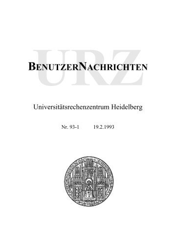 BENUTZERNACHRICHTEN - Urz