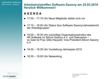 PowerPoint Designvorlage - Arbeitskreis Software