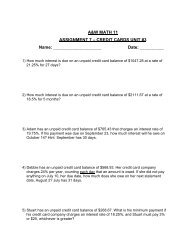 A&W MATH 11 ASSIGNMENT 7 – CREDIT CARDS UNIT #3 Name ...