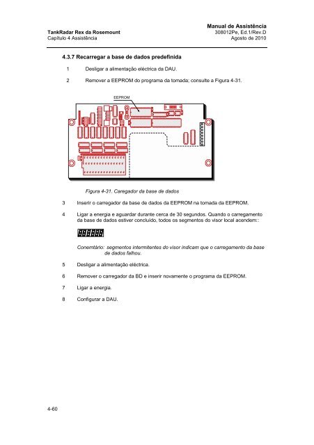 Manual de AssistÃªncia - Rosemount TankRadar